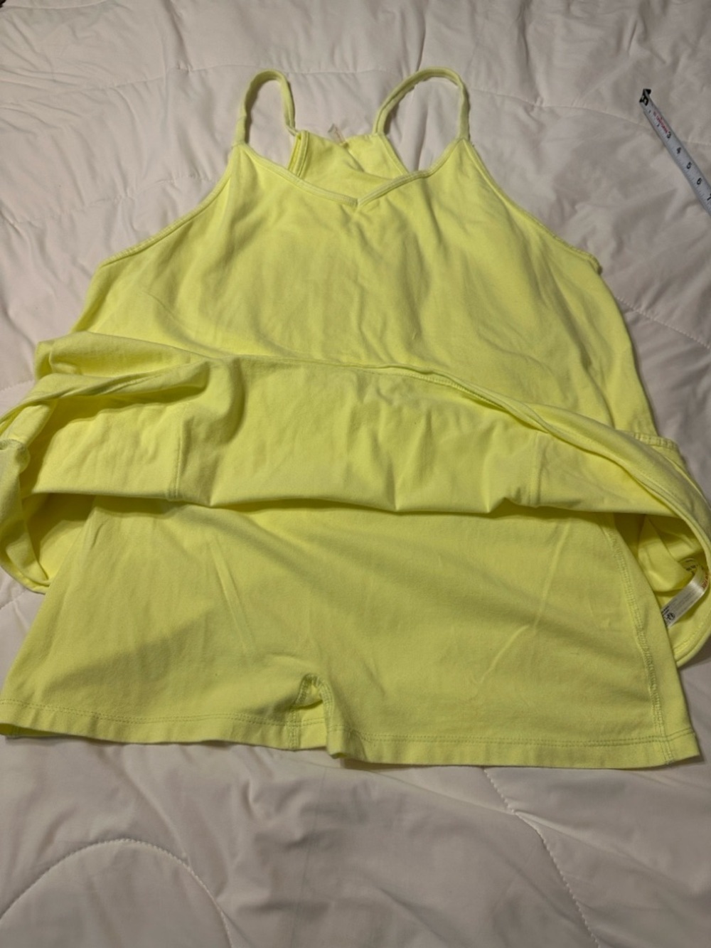 FP Movement Hot Shot Romper - Size L Lemon Yellow Tank Dress - Picture 6 of 11